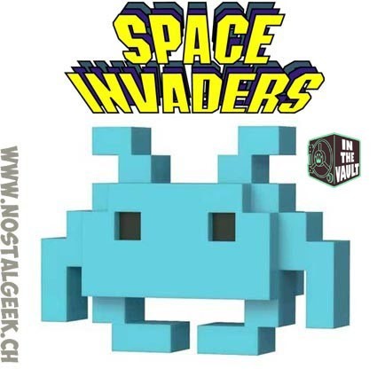 Funko Funko Pop Games Space Invaders 8 Bit Medium Invader (Blue) Vaulted Edition Limitée