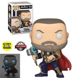 Funko Funko Pop Games Marvel Thor (Avengers Game) Phosphorescent Edition Limitée