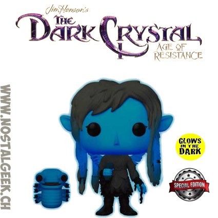 Funko Pop N°859 The Dark Crystal Deet With Baby Nurlock GITD Exclusive Vinyl Figure