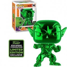 Funko Funko Pop ECCC 2020 Dragon Ball Z Piccolo (Green Chrome) Edition Limitée