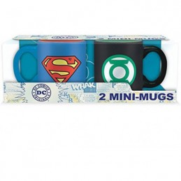 DC Comics Set 2 mini-mugs 110 ml Superman et Green Lantern Logo