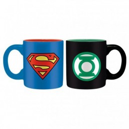 DC Comics Set 2 mini-mugs 110 ml Superman et Green Lantern Logo