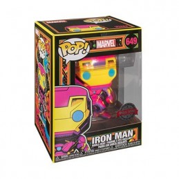 Funko Funko Pop Marvel N°649 Iron Man (Black Light) Edition Limitée