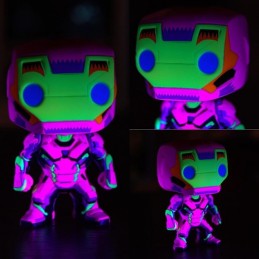 Funko Funko Pop Marvel N°649 Iron Man (Black Light) Edition Limitée