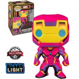 Funko Funko Pop Marvel N°649 Iron Man (Black Light) Edition Limitée