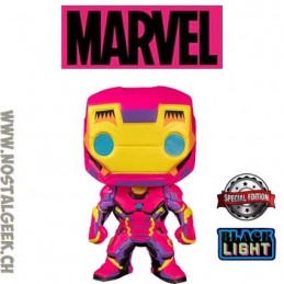 Funko Funko Pop Marvel N°649 Iron Man (Black Light) Edition Limitée