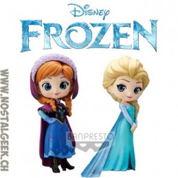 Disney Characters Q Posket Frozen Anna & Elsa Duo Pack Banpresto Figures