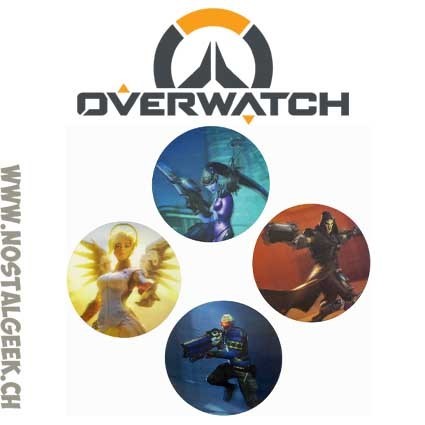 Paladone Overwatch Set de 4 Dessous de verre 3d