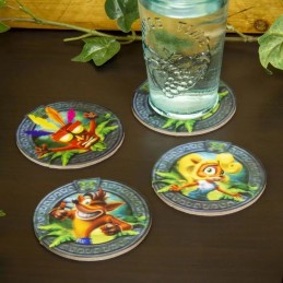 Paladone Crash Bandicoot Set of 4 3d Coasters