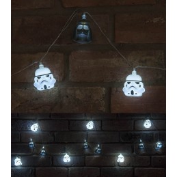 Star Wars Darth Vader et Stormtrooper Helmet 3d String Lights