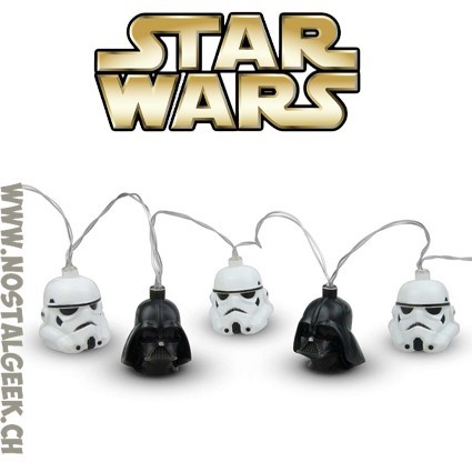 Star Wars Darth Vader et Stormtrooper Helmet 3d String Lights