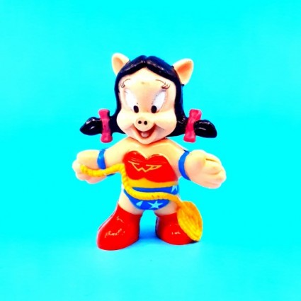 Looney Tunes Petunia Pig Wonder Woman Figurine d'occasion (Loose)
