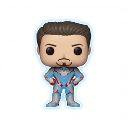 Funko Funko Pop Tee Marvel Avengers Endgame Tony Stark (Quantum Realm Suit) GITD Exclusive Vinyl Figure