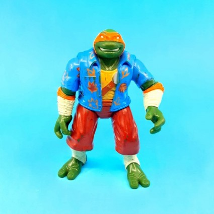 Playmates Toys Les Tortues Ninja TMNT Next Mutation Thunder Trashin Mike Figurine articulée d'occasion (Loose)