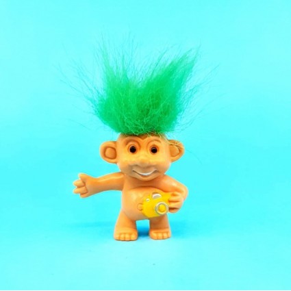 Troll on Hols 1996 Rock Star (Cheveux verts) Weetos Figurine d'occasion (Loose)