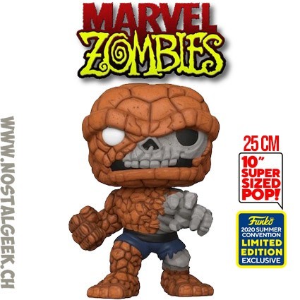 Funko Funko Pop 25 cm SDCC 2020 Marvel Zombie - Zombie The Thing Edition Limitée