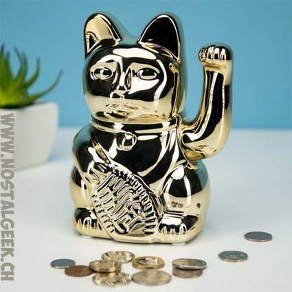 Paladone Maneki-neko Tirelire Lucky Cat en céramique