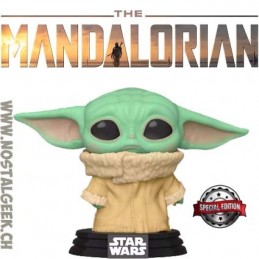 Funko Funko Pop Star Wars The Mandalorian The Child (Concerned) Exclusive Vinyl Figure