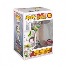 Funko Funko Pop Marvel Zombie Silver Surfer Edition Limitée