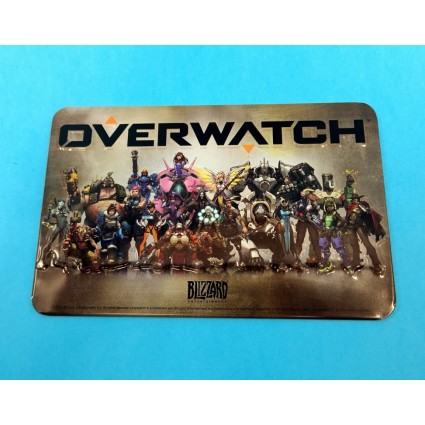 Overwatch Plaque en métal d'occasion (Loose)