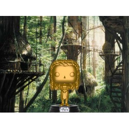 Funko Funko Pop! N°287 Star Wars Princess Leia (Ewok Village) Gold Exclusive Vinyl Figur