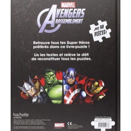 Mon livre puzzle Avengers Rassemblement : Avec 50 pièces Hachette Jeunesse