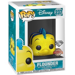 Funko Funko Pop! Disney La Petite Sirène Flounder (Polochon) Glitter Diamond Edition Limitée
