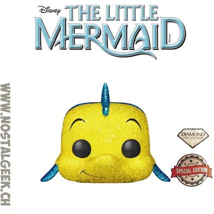 Funko Funko Pop! Disney The Little Mermaid Flounder Glitter Diamond Exclusive Vinyl Figure