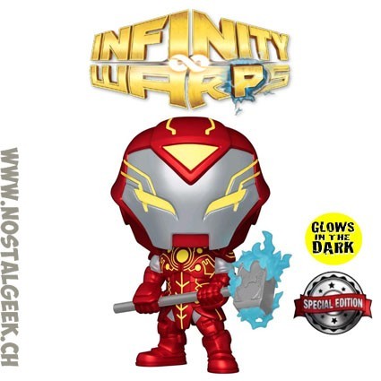 Funko Funko Pop Marvel Infinity Warps Iron Hammer GITD Exclusive Vinyl Figure