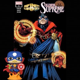 Funko Funko Pop Marvel Infinity Warps Soldier Supreme Phosphorescent Edition Limitée