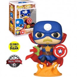 Funko Funko Pop Marvel Infinity Warps Soldier Supreme Phosphorescent Edition Limitée