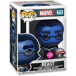 Funko Funko Pop Marvel Beast (X-Men 20th) Flocked Edition Limitée