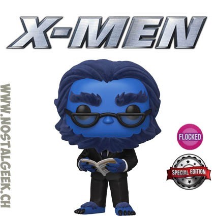 Funko Funko Pop Marvel Beast (X-Men 20th) Flocked Edition Limitée