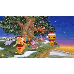 Funko Pop Disney Holiday Winnie the Pooh Diamond Glitter Exclusive Vinyl Figure