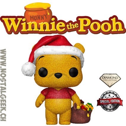 Funko Funko Pop Disney Holiday Winnie the Pooh Diamond Glitter Exclusive Vinyl Figure