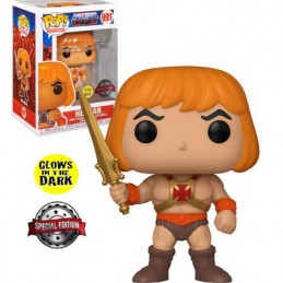 Funko Funko Pop Masters of the Universe He-Man (Raising Sword) Phosphorescent Edition Limitée