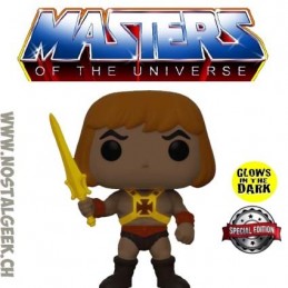 Funko Funko Pop Masters of the Universe He-Man (Raising Sword) Phosphorescent Edition Limitée