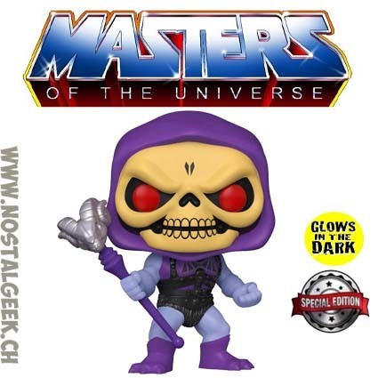 Funko Funko Pop Masters of the Universe Skeletor (Battle Armor) Phosphorescent Edition Limitée