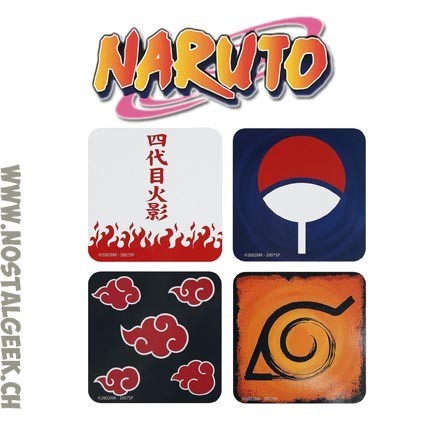 AbyStyle Naruto Shippuden set de 4 dessous de verres