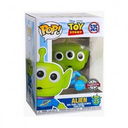 Funko Funko Pop Toy Story Pizza Planet T-Shirt (Taille L) & Alien (Translucent Glitter) Box Set Edition Limitée