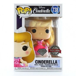 Funko Funko Pop Disney Cinderella (Pink Dress) (Diamond Glitter) Edition Limitée