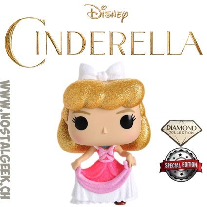 Funko Funko Pop Disney Cinderella (Pink Dress) (Diamond Glitter) Edition Limitée