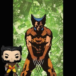 Funko Funko Pop Marvel Wolverine (Unmasked) (Brown Suit) Exclusive Vinyl Figure
