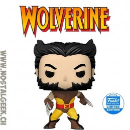 Funko Funko Pop Marvel Wolverine (Unmasked) (Brown Suit) Edition Limitée