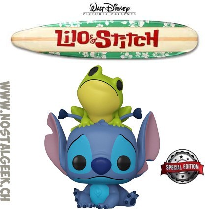 Funko Funko Pop Disney Lilo et Stitch - Stitch with Frog Edition Limitée