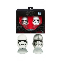 Star Wars Titanium Black Series Helmets Captain Phasma & First Order Stormtrooper