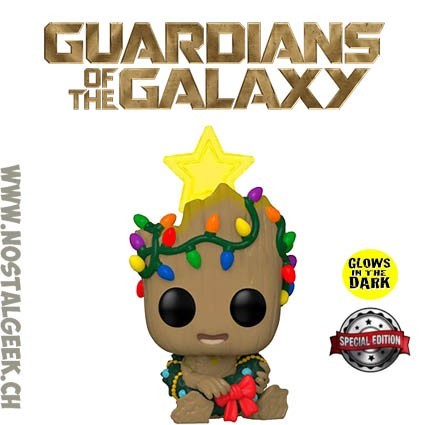 Funko Funko Pop Marvel Holiday Groot GITD Vinyl Figure