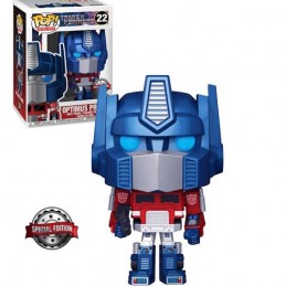 Funko Funko Pop Retro Toys Transformers Optimus Prime (Metallic) Edition Limitée