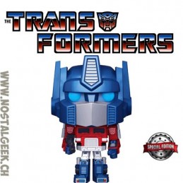 Funko Pop Retro Toys Transformers Optimus Prime (Metallic) Edition Limitée