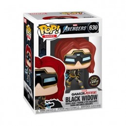 Funko Funko Pop Games Marvel Black Widow (Avengers Game) Phosphorescente Edition Limitée Chase